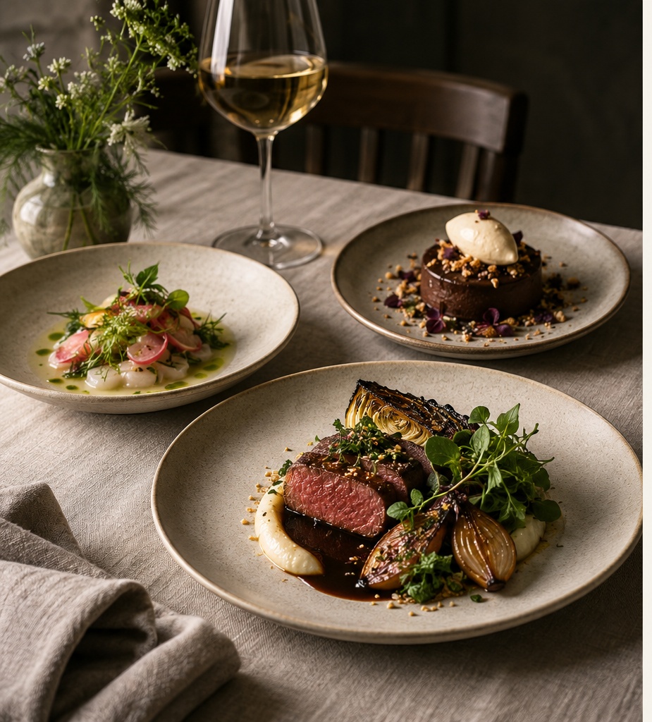 Tre retter fra Dinner Club – sæsonens råvarer og restaurantniveau
